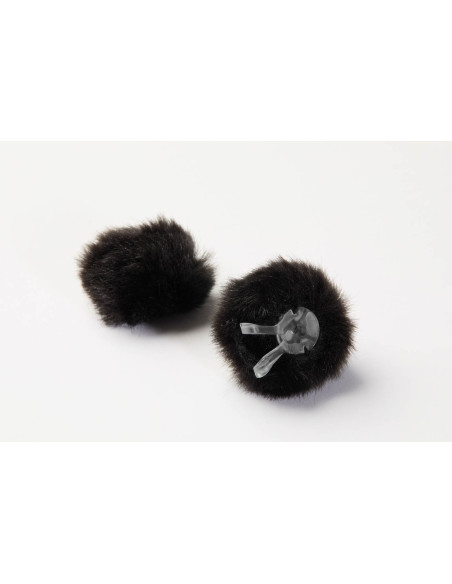 Bonnette à poils universelle AIR1, Noir, Large, 2 pcs